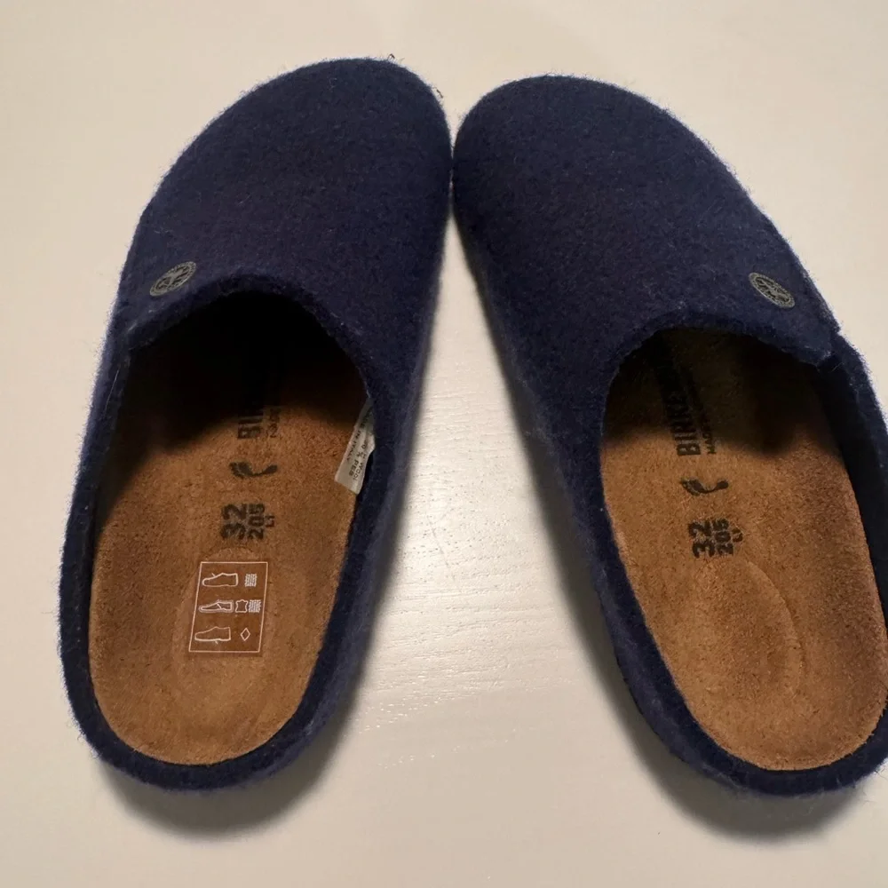 Birkenstock Kids Navy Slippers